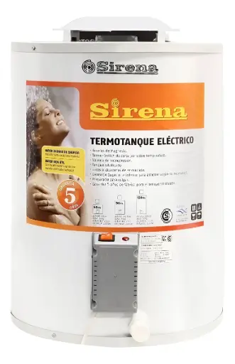 [TE40] Termotanque Eléctrico Sirena Blanco 40l C Sup/infe